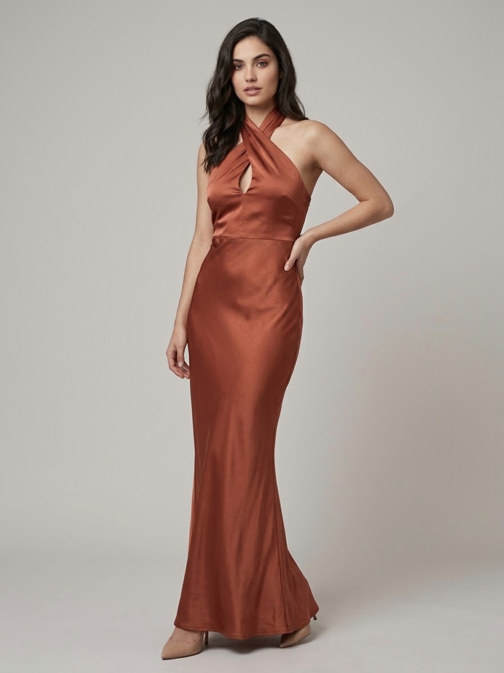 Cross front maxi dress Sz. M